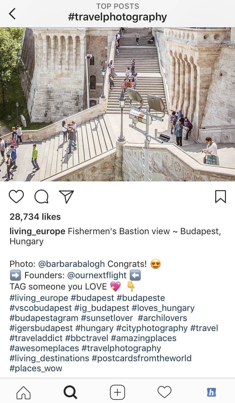 Hashtags in Instagram