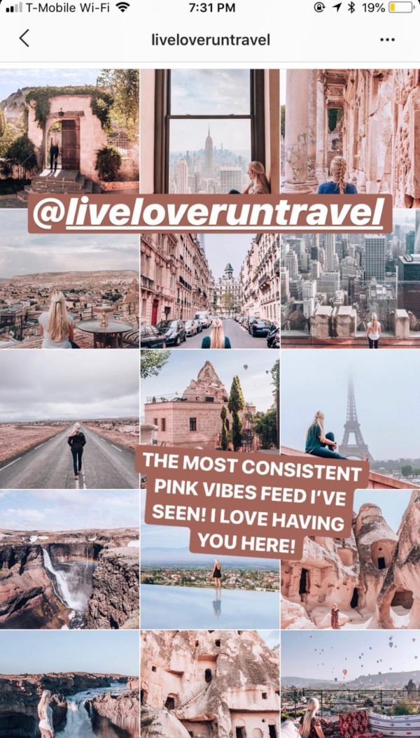 Shoutout on instagram story
