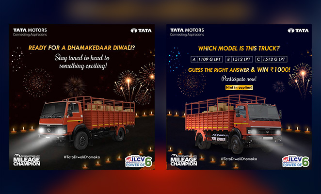 Social Media Campaign gaining Organic Reach of 50,000+ and Engagement of 15k+ for TATA Motors ILCV
