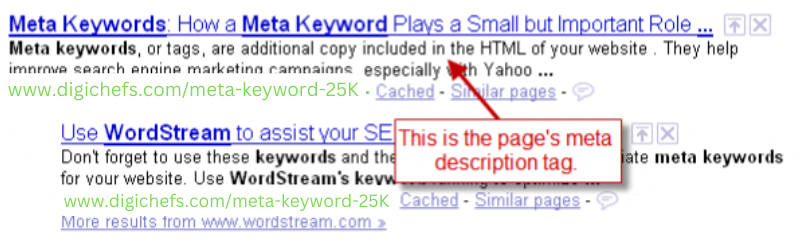 SERP page